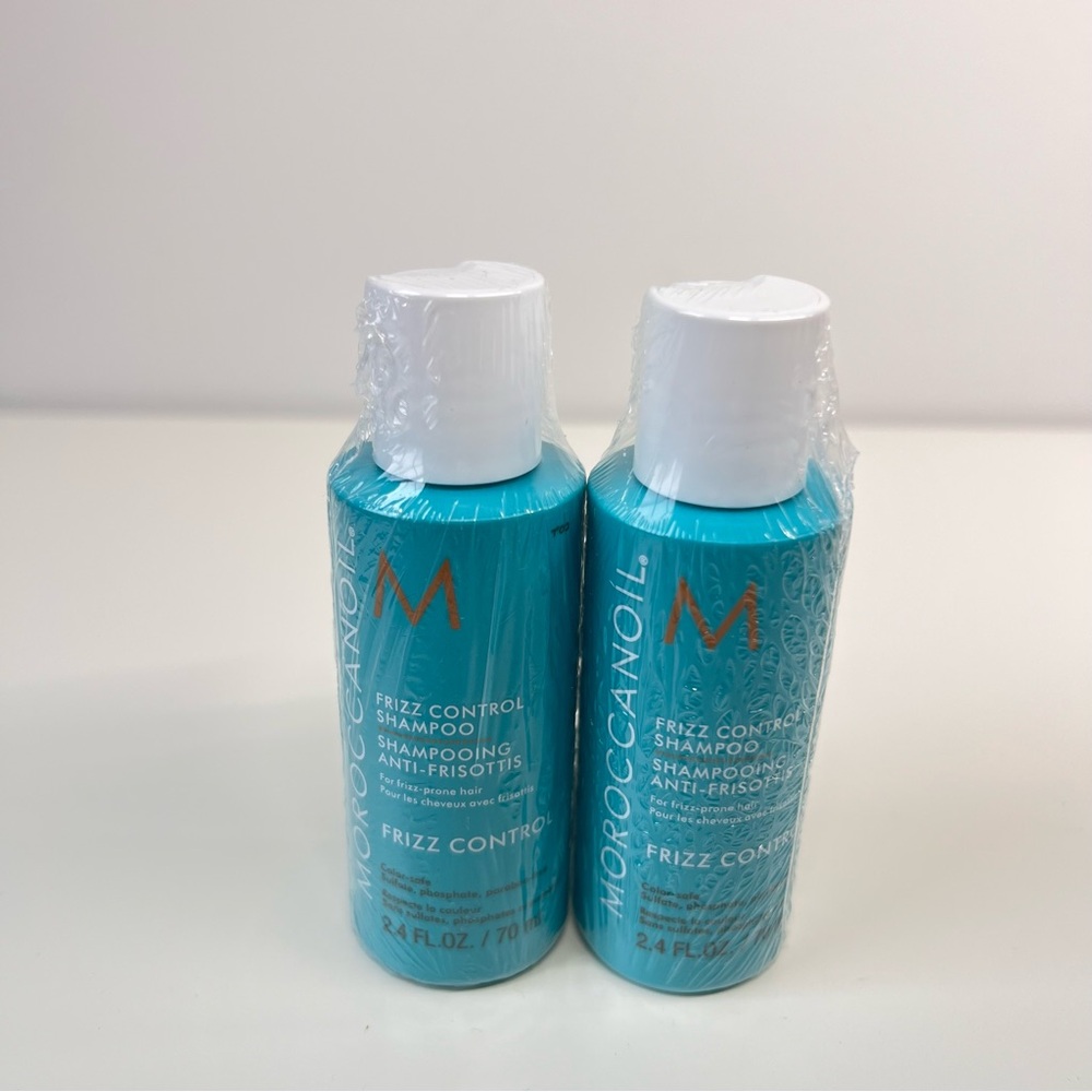 Moroccanoil Frizz Control Shampoo Set - 2.4oz / 70ml Each (Lot of 2) Travel Size